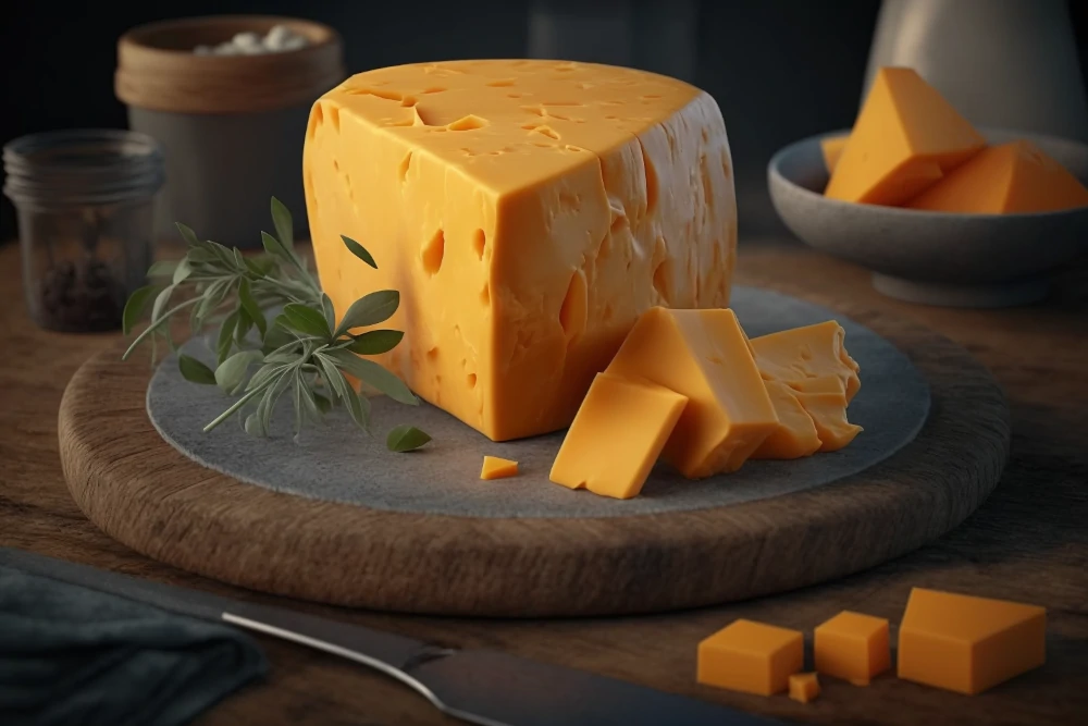 Queso casero cheddar